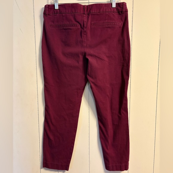 Old Navy Pixie Mid Rise Ankle Pants Purple Fuchsia - Picture 3 of 8